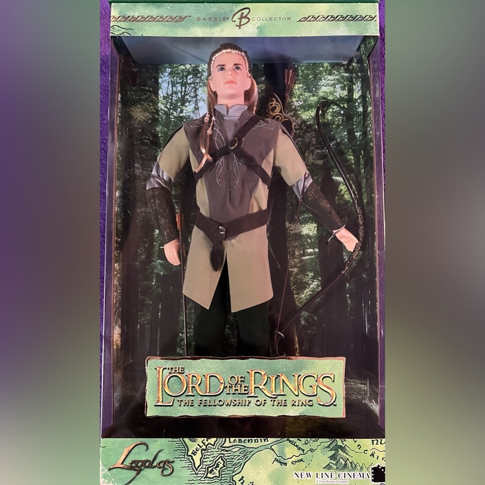 Mattel Lord of the Rings Legolas Green and Black Figure